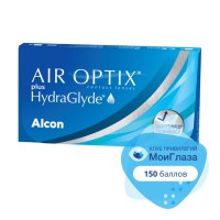 Alcon Air Optix plus HydraGlyde (3 линзы)