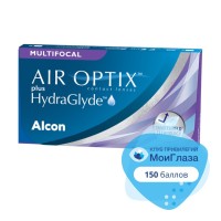 Alcon Air Optix Plus HydraGlyde Multifocal (3 линзы)